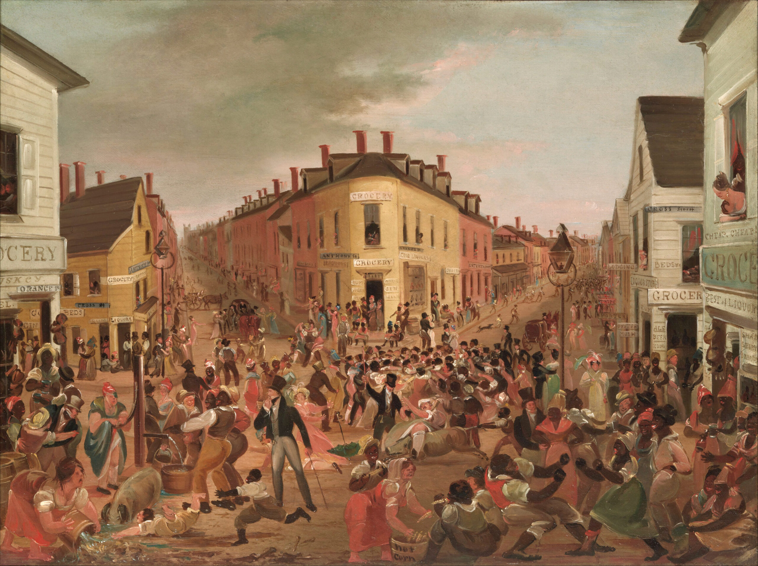 The Five Points in New York City by George Catlin (1827)